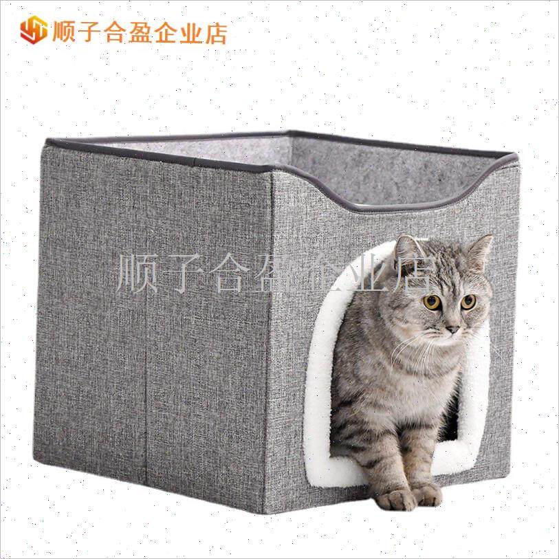 双层猫窝冬季保暖封闭式四季通用网红猫K抓板R一体猫房子猫屋猫.
