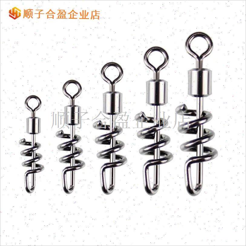 路亚美式方便f转m环别针螺旋连接器船钓串钩八字环渔具钓鱼小配.