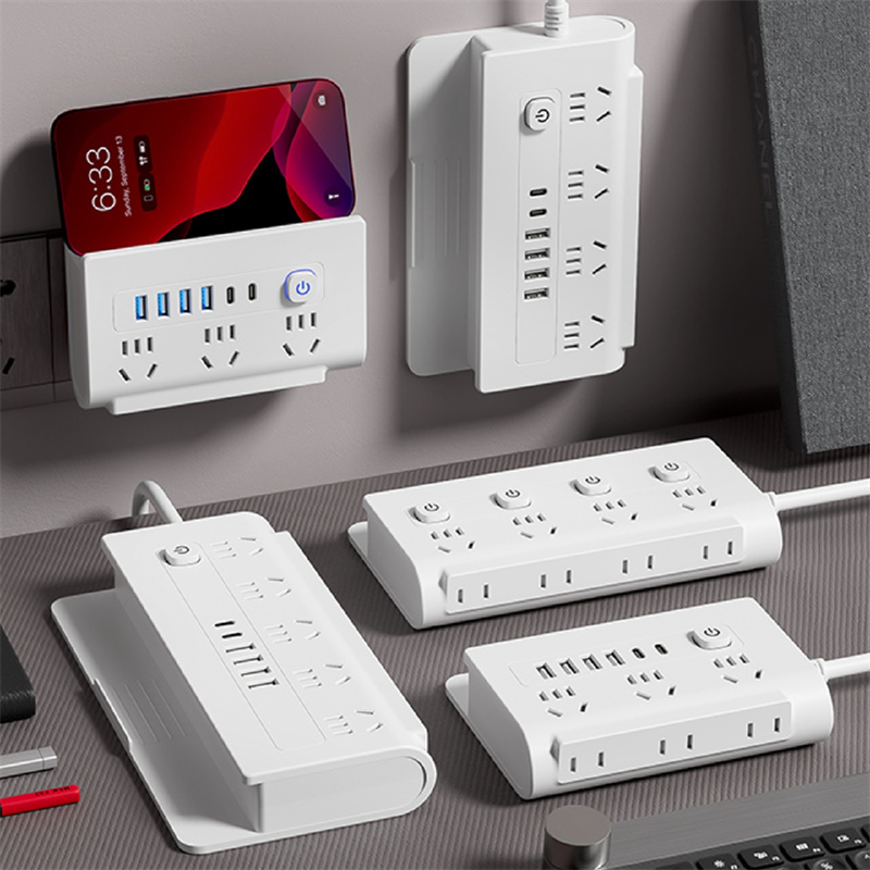 多功能接插拖线板USB接口