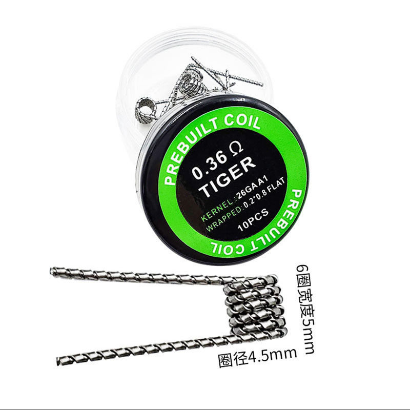 绿标成品花丝配件雾化RDA滴油发热丝绿标雾化芯10个装