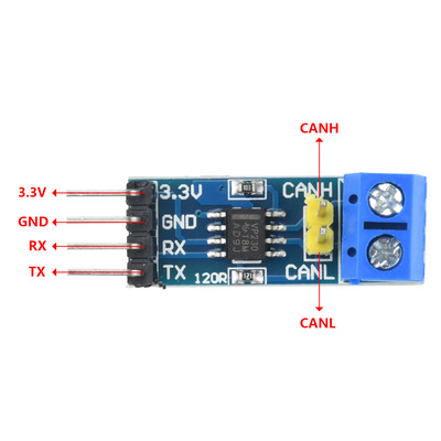 DC3-3.6V SN65HVD230DR VP230驱动模块CAN收发器通讯模块电机控制
