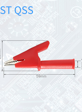 10mm小号全护套测试夹 30a蓄电池夹3kv鳄鱼夹源头厂家供应J60049