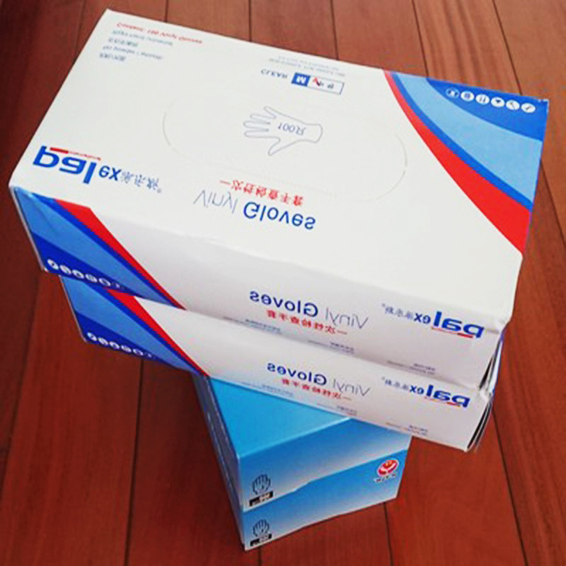 派乐斯一次性手套pvc100只食品级蛋糕餐饮乳胶女美容院按摩足疗用