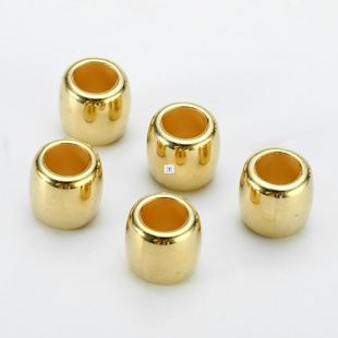 50Pcs/lot 11mm Gold Hair Braid Rings Clips for Women Girls