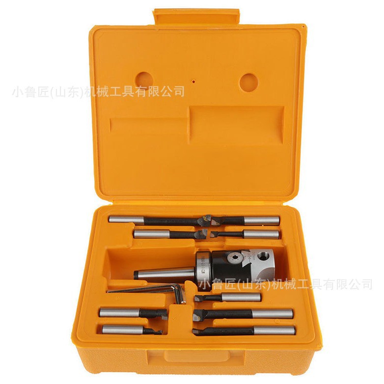 F1-R8柄镗刀头2寸 MT2-F1-9PCS 1/2”英制螺纹7/16-20 镗孔器套装