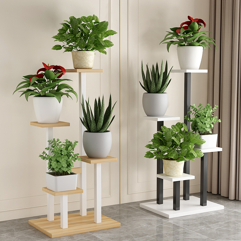 铁艺花架落地式客厅阳台花盆置物架简约现代室内多肉新款花架