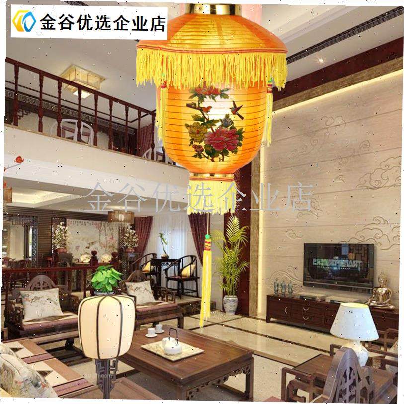 彩色宫灯灯笼2g024新款宫廷中式美食节户外挂饰仿古活动布景小灯\