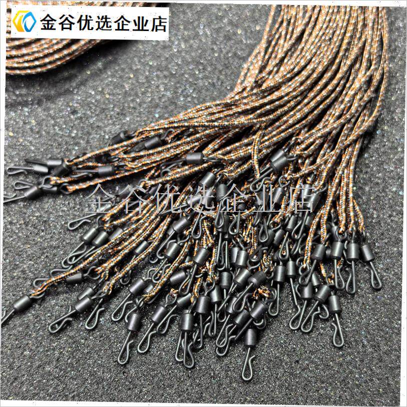 欧鲤钓内联前导h线带qc转环16编60磅包铅前导线85cm铅芯线耐磨巨\