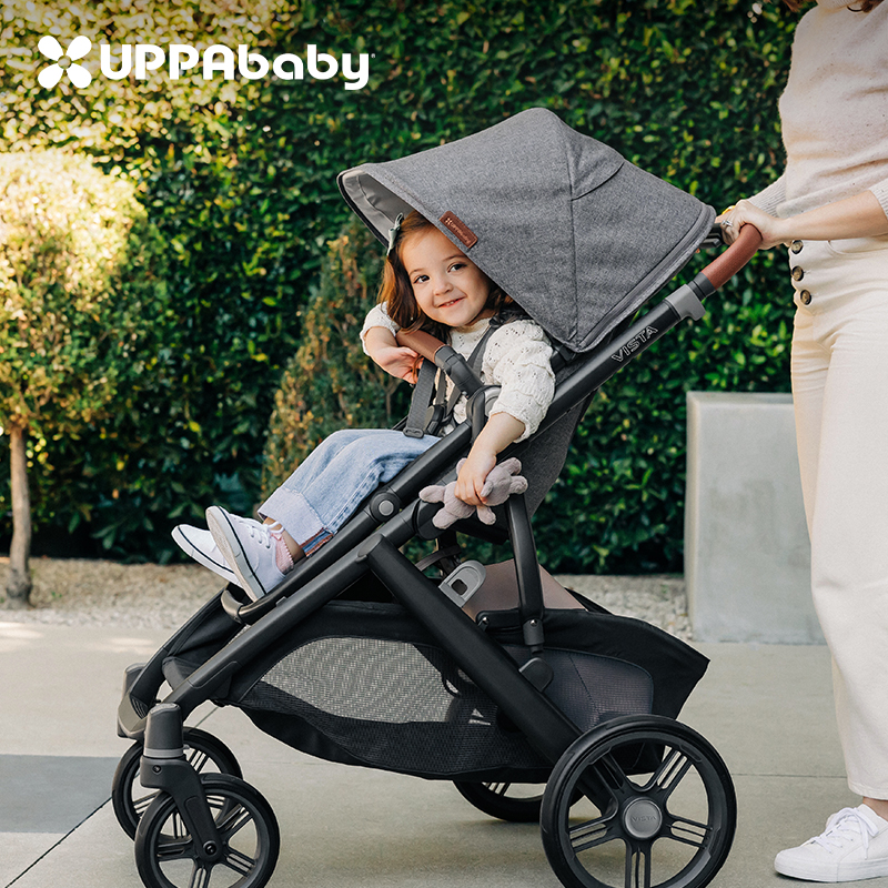 UPPAbaby VistaV3高景观婴儿车超高景观可坐躺折叠双