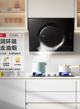 老板21A5H小型抽油烟机厨房家用出租屋房侧吸大吸力脱排吸油烟机
