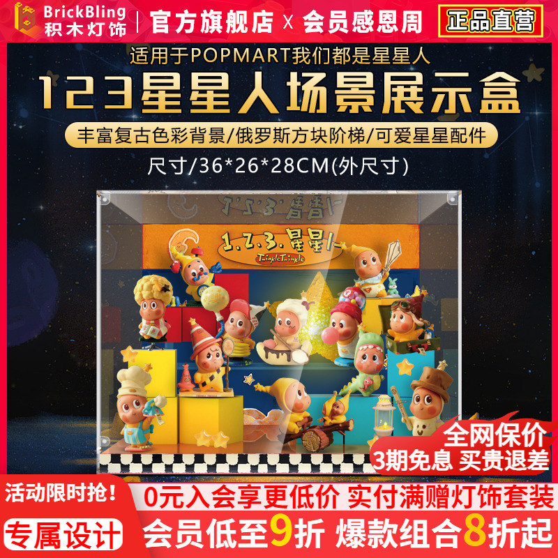 123星星人系列手办展示盒