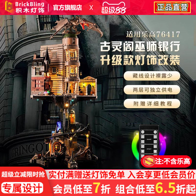 适用于古灵阁76417灯展示盒图片