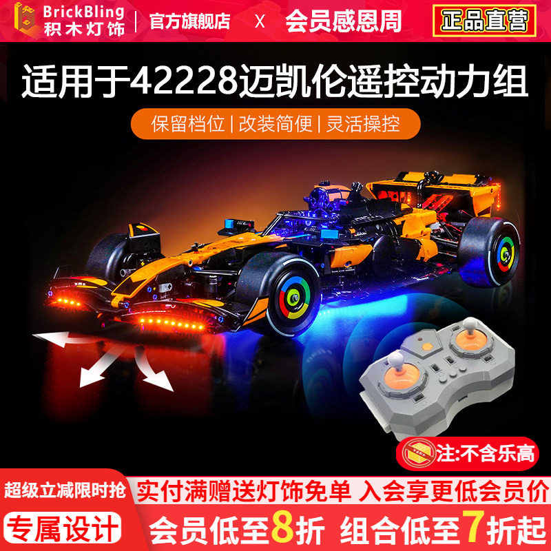 42228迈凯伦赛车灯饰马达动力组图片