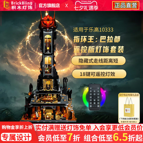 适用于乐高10333指环王灯展示盒