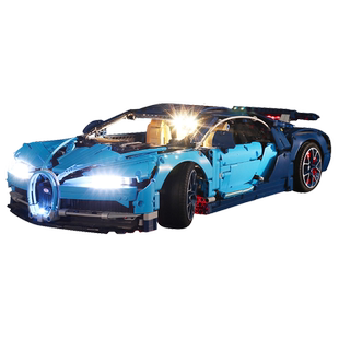 BrickBling适用于乐高42083布加迪威龙超跑赛车遥控灯饰LED灯光组