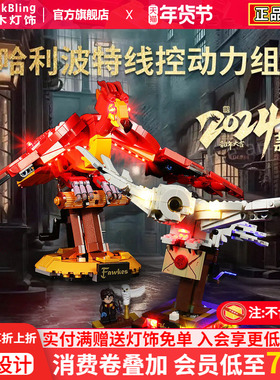 适用乐高75979哈利波特海德薇猫头鹰积木灯饰动力组马达展示盒