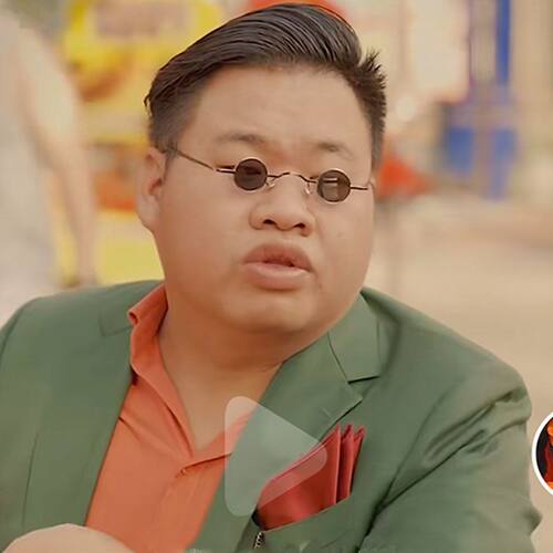超小框汉奸嘻哈凹造型复古太子镜
