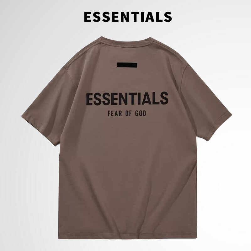 ESSENTIALS短袖t恤男女夏季新款FOG复线宽松情侣装潮牌上衣 - 实物图