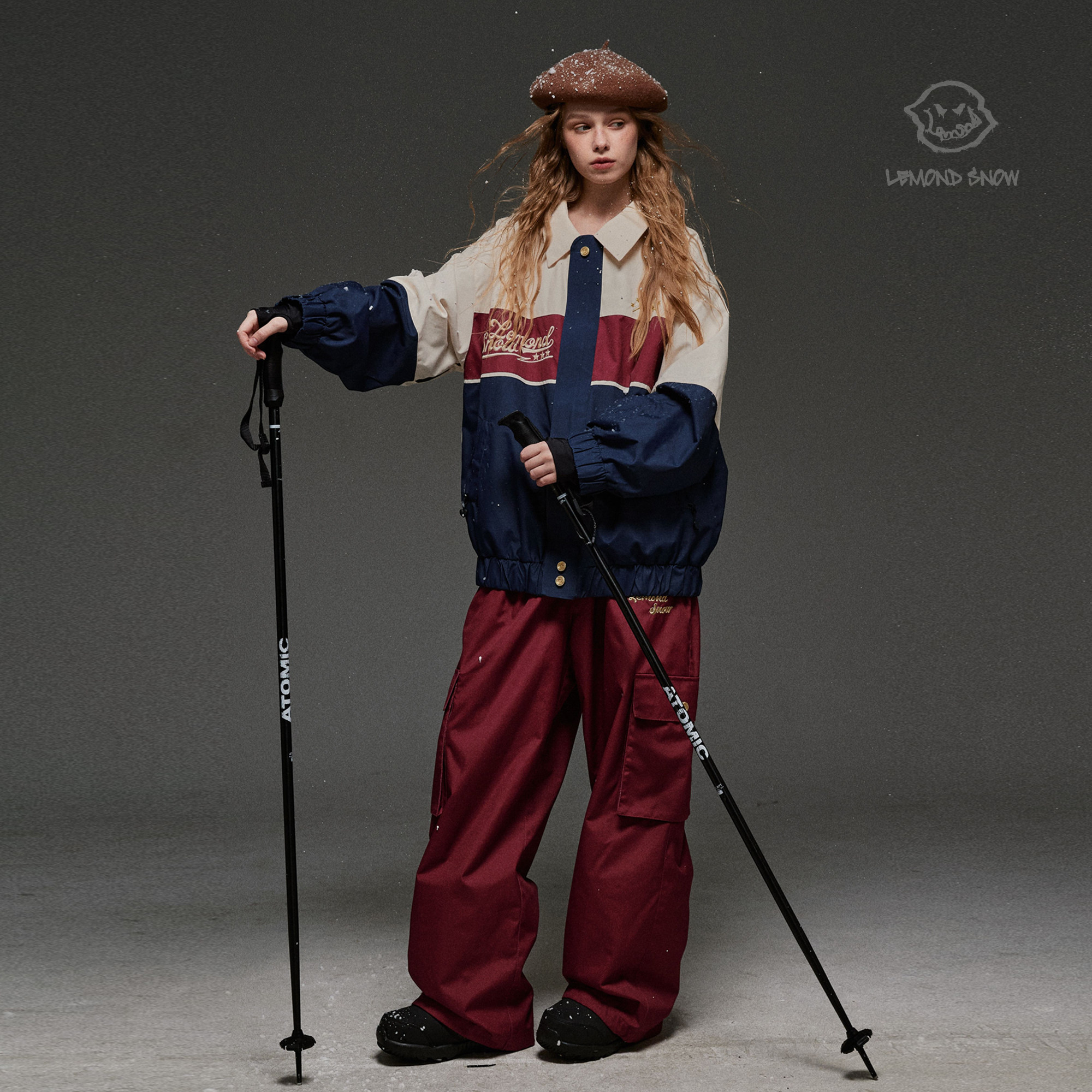 LMDSNOW【美式复古】新款单板双板滑雪服男女款防水防风专业保暖