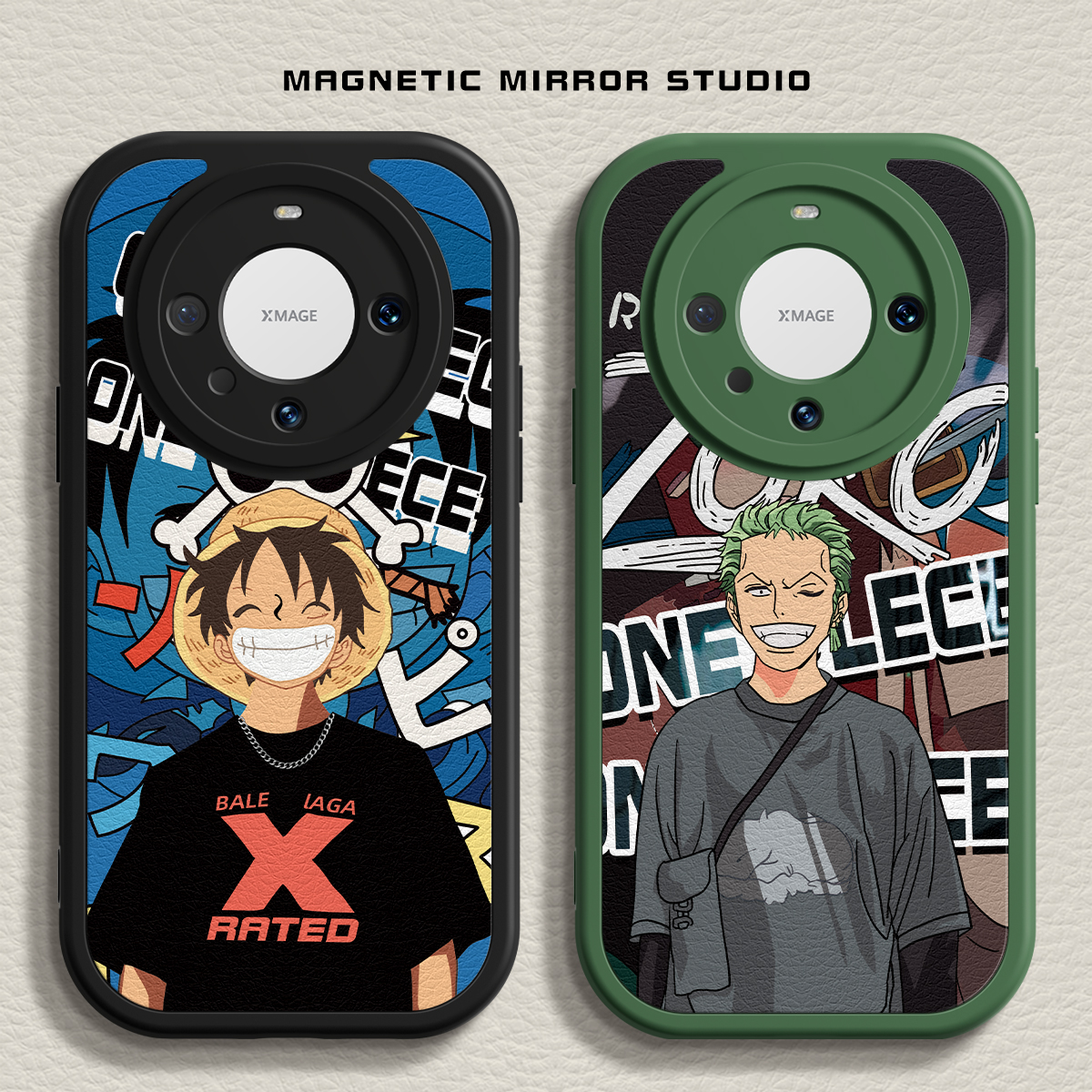 适用华为nova13手机壳mate70新款荣耀100路飞索隆p60液态90proPura70硅胶p50pro卡通8se+软x50i男4女30保护套