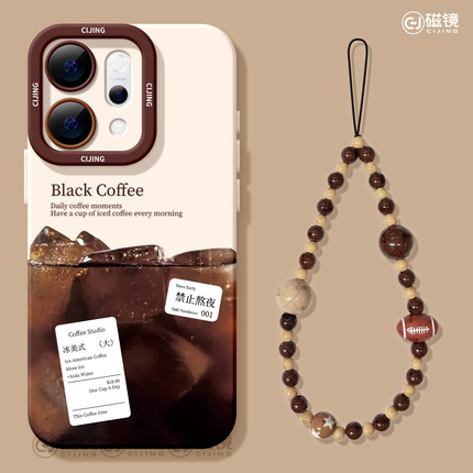 适用opporeno14手机壳女新款reno12pro+保护套13全包9pro硅胶8防摔reno7se天使眼oppo软外壳6美式咖啡5创意10