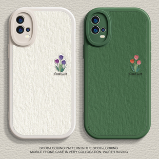 适用opporeno11手机壳k11新款 vivox100pro郁金香花iqoo12液态findx6硅胶r17简约neo8软9男s17女z8x80保护套60