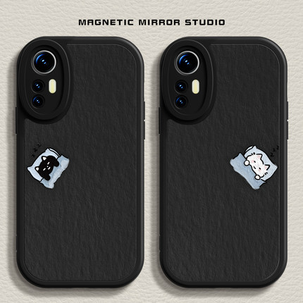 适用红米K70手机壳15ultra新款mix4睡觉猫咪10s液态civi3硅胶note13pro情侣小米17软k60男12x女12spro至尊版9