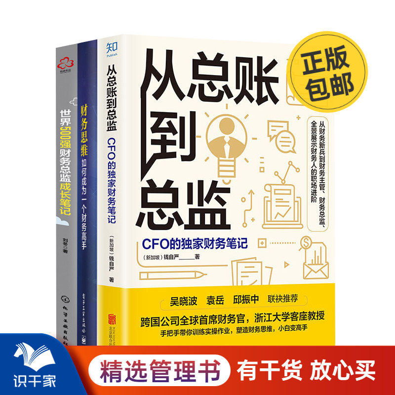 财务人职场进阶3本套：从总账到总监+如何成为一个财务高手+世界500强财务总监成长笔记 识干家C怎么看?