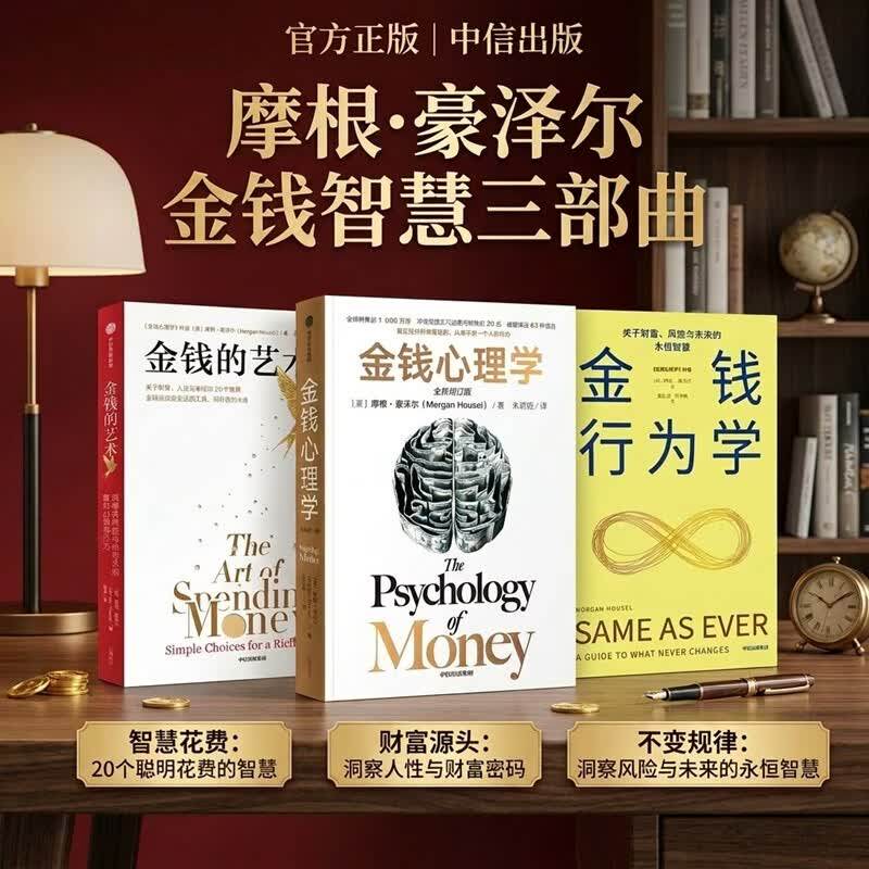 摩根·豪泽尔三部曲：金钱行为学+金钱的艺术+金钱心理学/不变的人性与致富心态财富人性和幸福的永恒真相经典畅销书