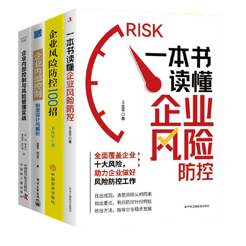 企业内部控制与风险防控4本套:一本书读懂企业风险防控+企业风险防控100招+企业内部控制制度设计与解析+企业内部控制与风险管理