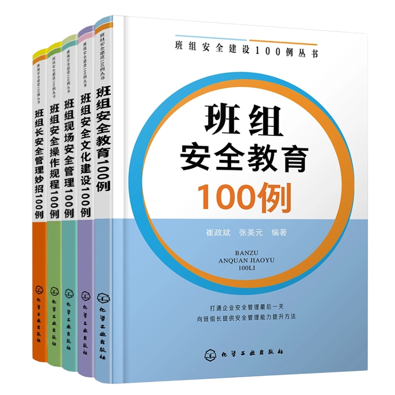 班组安全建设100例丛书5本套：班组安全教育100例+安全文化建设+现场安全管理+安全操作规程+安全管理妙招