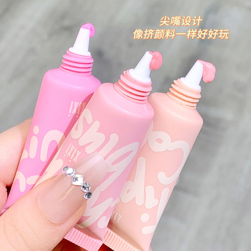 xixi微醺西里水雾腮红液体低饱和空气感腮紫膨胀色提亮修容腮红