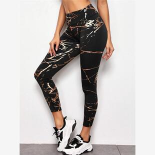 Sweatpants hip-lifting yoga pants bronzing slim high-waisted