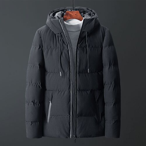 Men winter super warm cotton padded clothes man hooded coat