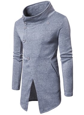 男时尚休闲卫衣个性斜门襟纽扣卫衣Men's Fashion casual clothes