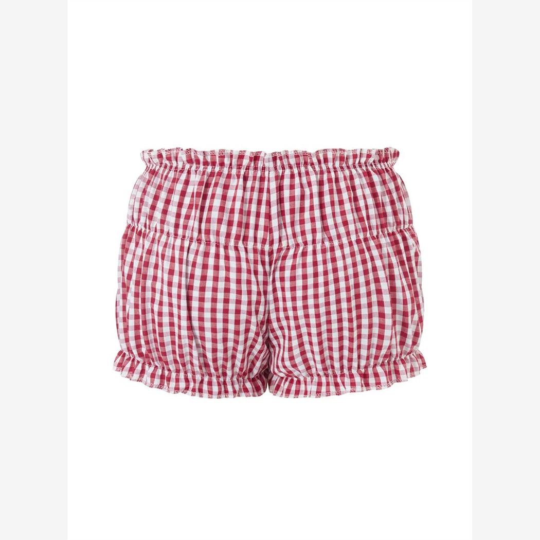 Lace low rise checkered shorts for women 女花边低腰格子短裤