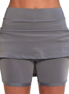 Mid-waist culottes women's sports casual pants with pockets