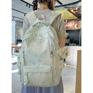 书包女生小学生三到六年级大容量超轻便减负可爱初中生女孩双肩包