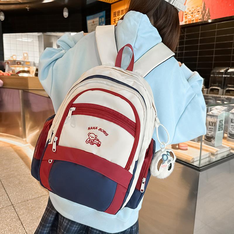 双肩包2025年春季新款背包大容量小学初中学生上课外出电脑书包女