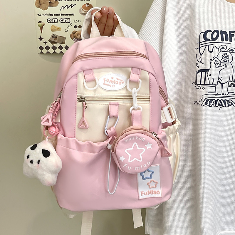 儿童双肩包女孩三到六年级上课书包小学生超轻防水补课旅游背包女