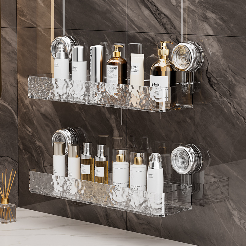 波纹吸盘免打孔浴室置物架壁挂