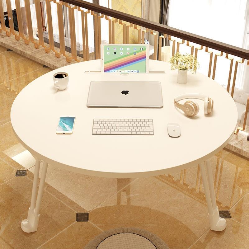 阳台折叠小桌子卧室坐地ins地毯上吃饭桌矮简约现代飘窗圆形桌子