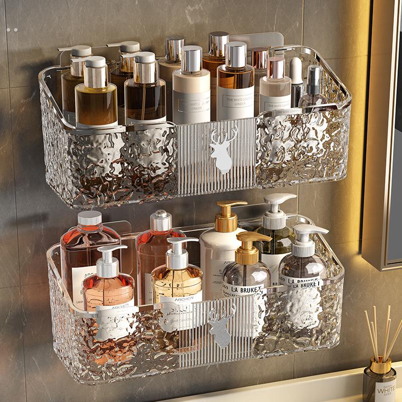 洗脸巾盒壁挂免打孔收纳盒卫生间浴室一次性棉柔巾擦脸巾置物架子