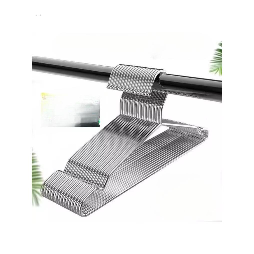 304不锈钢衣架特粗实心无痕防滑挂晾衣服架子成人衣架家用衣架子