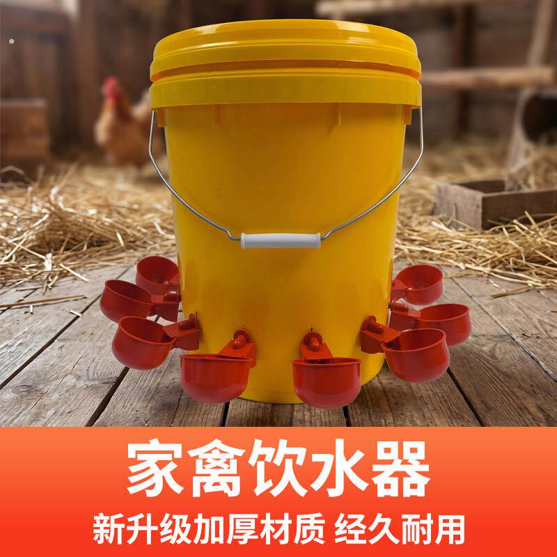 鸡鸭鹅自动喂水器喂鸡自动饮水器养殖专用水桶家禽小鸡喝水饮水碗