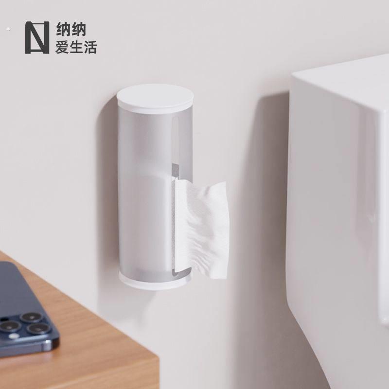 卫生间实心厕纸盒壁挂式无芯卷纸盒实心卷纸纸巾盒厕纸厕所纸巾筒