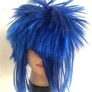 葬爱家族抖音段子非主流爆炸头女表演道具头套搞怪沙雕