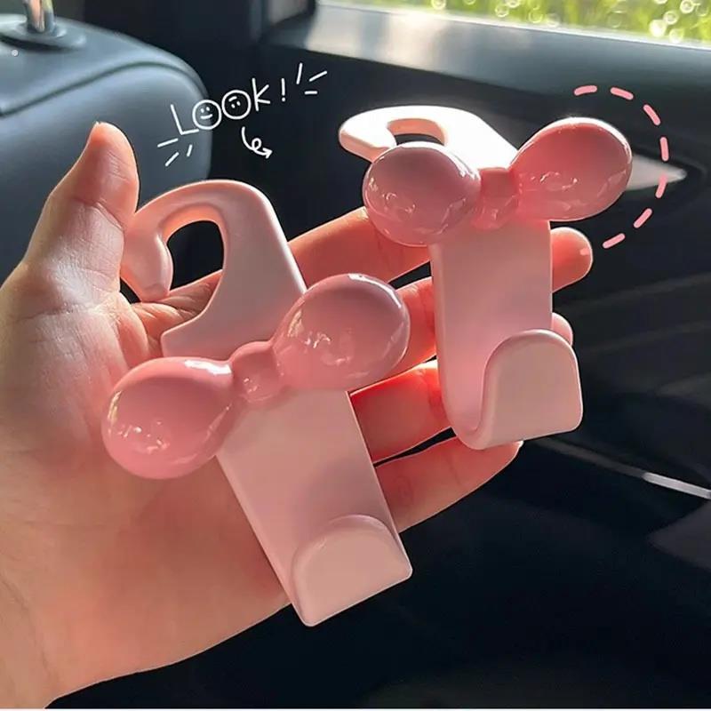 欢好| 多巴胺蝴蝶结汽车椅背挂钩车内收纳粉色车载好物新车礼物女