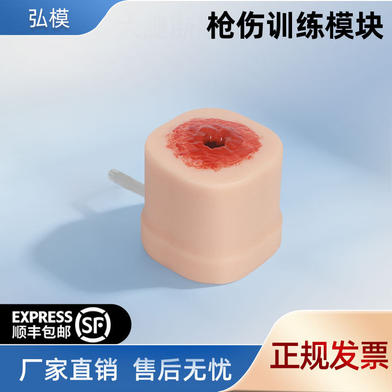 枪伤快速止血硅胶仿真模块