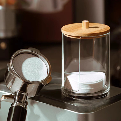 KAKAWU意式咖啡滤纸收纳盒防尘滤纸盒咖啡机手柄圆形粉碗滤纸通用